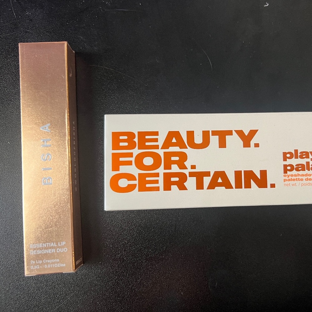 Bisha Lip Liner + Beauty for Certain “Playa to Palazzo” Eyeshadow Palette Duo